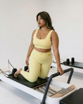 YELLOW HIGH-WAIST PETAL ENERGY LEGGING