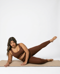 BROWN HIGH-WAIST PETAL ENERGY LEGGING