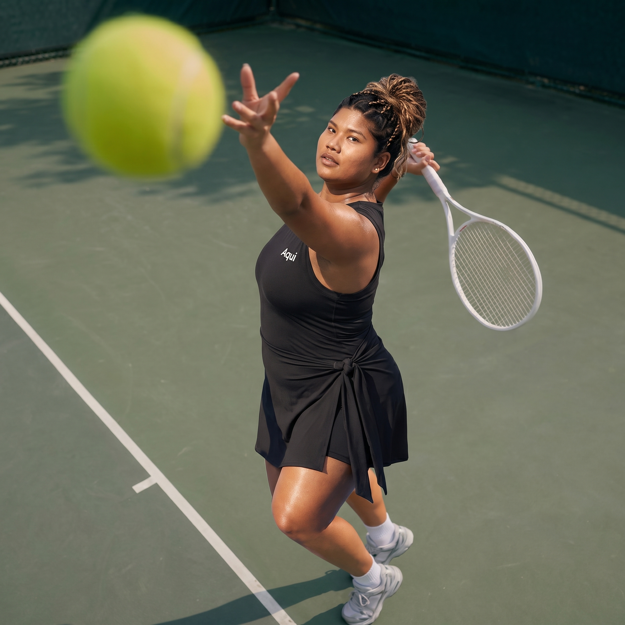 THE SMASH SKORT DRESS - BLACK