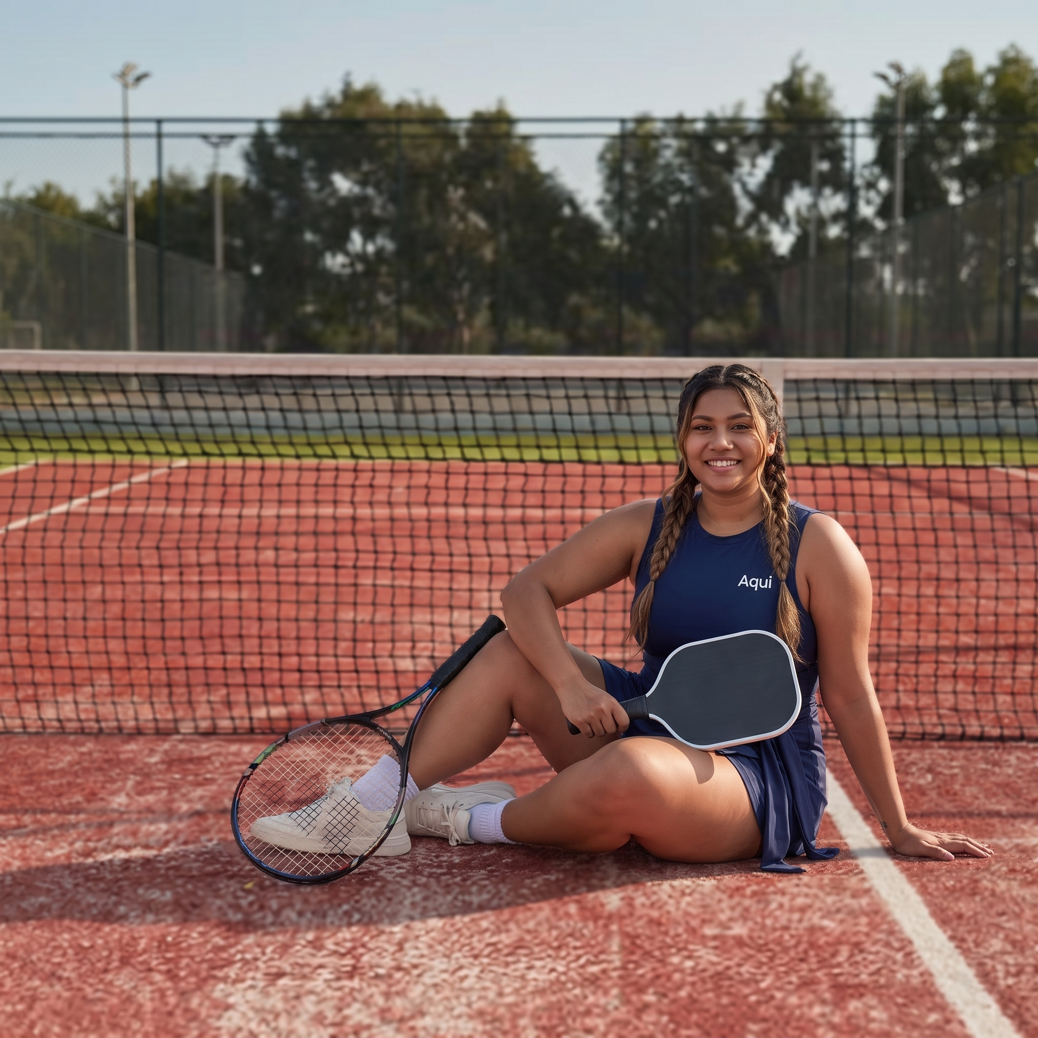 THE SMASH SKORT DRESS - NAVY BLUE
